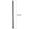thumbnail image 2 of Goxfaca Stair Post 2Pcs/set Decking Railings Glass Railing Post Decking Railings Metal Deck Railing Black Metal Railing Post for Wood Fencing diplomatic, 2 of 9