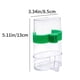 thumbnail image 3 of Juego de alimentador dispensador automático de agua para pájaros | 2 Pack Botellas ABS Transparentes | Capacidad de 220 ml | Montado en jaula | Suministro de alimentos y agua | Ajuste de riel, 3 of 6