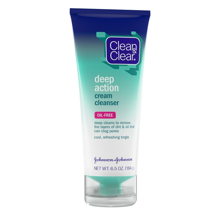 Clean & Clear® Oil-Free Deep Action Cream Cleanser, 6.5 oz - Fred