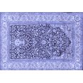 thumbnail image 1 of Ahgly Company Machine Washable Indoor Rectangle Persian Blue Traditional Area Rugs, 8' x 10', 1 of 4