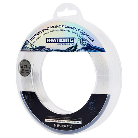 KastKing DuraBlend Monofilament Leader Line - Premium Saltwater Mono Leader Materials - Big Game Spool Size