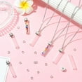 thumbnail image 5 of 1 Box 64Pcs DIY 12 Sets Vial Necklace Kit Vial Necklaces Mini Glass Bottle Charms Wishing Bottles 304 Stainless Steel Chains, 5 of 7