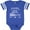 Football Blue and White, variant on Inktastic So I'm Little, but I'm Going to Be a Big Brother Boys Baby Bodysuit