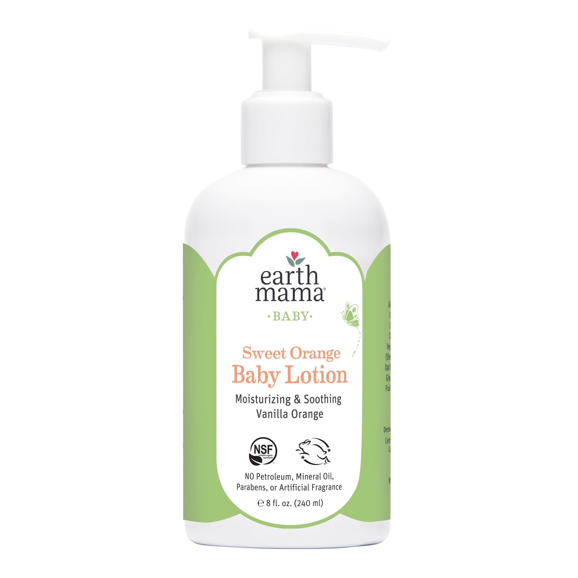 Earth Mama Sweet Orange Baby Lotion with Organic Calendula, 8 fl oz