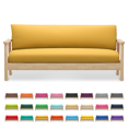 thumbnail image 5 of Solid Futon Cover Slipcover Fit 6"- 8" Futon Mattresses Yellow, Full Size 54x75 Inch, 5 of 9
