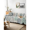 thumbnail image 3 of Blue Teal Coastal Couch Cover for 2 Cushion Couch, Summer Beach Starfish Coral Nautical Rustic Washable Love Seat Sofa Covers Slipcover, Throw Sofa Covers for Pets, Furniture Protector 71"x102", 3 of 9