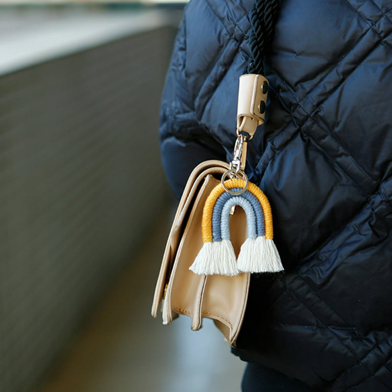 Naierhg Key Chain Tassels Compact Long Lasting Key Ring Bag