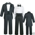 thumbnail image 1 of Costume Smoking Queue Formel de Mariage pour Bébé Tout-Petit Enfant Ado Garçon P-TG 2T-4T 5-20, 1 of 7