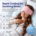 thumbnail image 4 of Migraine Cooling Sleep Mask: Cold Gel Eye Mask for Puffy Eyes, Headache & Surgery Recovery – Reusable Soft Ice Pack for Bedtime Relaxation, Tension Relief and Stress Care (PINK), 4 of 7