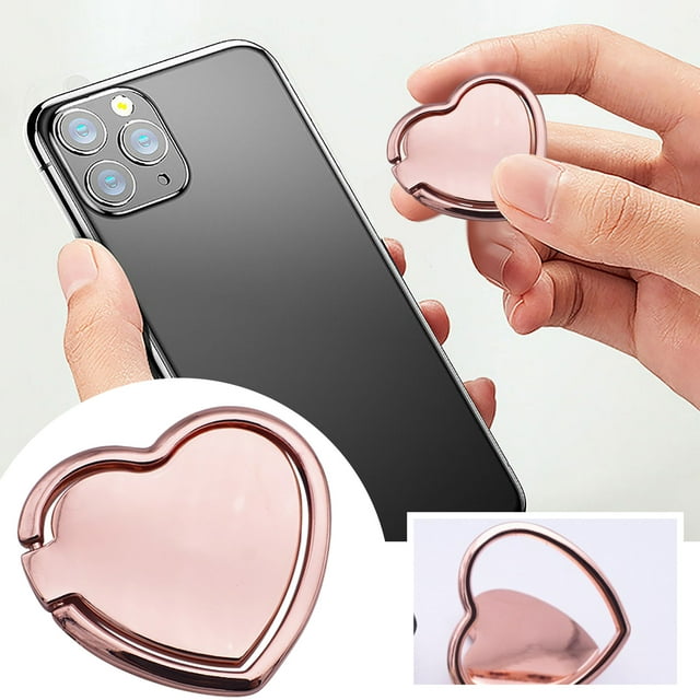 Soporte de anillo para teléfono celular, agarre de metal para dedo, soporte para dedo con rotación de 360°, agarre universal para teléfono con anillo para dedo, compatible con todos los teléfonos