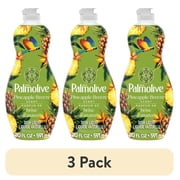 (3 pack) Palmolive Ultra Strength Liquid Dish Soap, Pineapple Breeze Scent, 20 fl oz Bottle