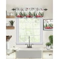 Curtain Valances for Windows, Christmas Truck Pine Tree Window Valances