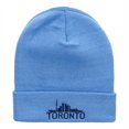 thumbnail image 5 of Toronto Skyline Embroidered 12 Inch Long Knitted Beanie - Sky Blue OSFM, 5 of 5