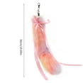 thumbnail image 3 of Bottone Plush Foxes Tail Keychain Pendant Stylish Bowknot Bag Charm C0sp1ay Toy Handbag Accessory Car Keyring for Women Girls, 3 of 7