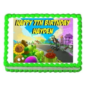 Plants Vs Zombies Pvsz Edible Cake Topper Frosting 1 4 Sheet