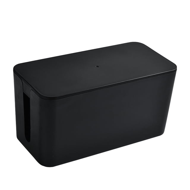 Caja organizadora de cables, cubierta de caja organizadora de cables con juego de cables que oculta regletas, protectores contra sobretensiones y cables. Mantiene a los niños y las mascotas seguros, Fokelyi CZDZ-ST78-1