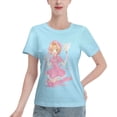 thumbnail image 1 of Women's Basic Short Sleeve T-Shirt Cardinal Girl Sakura, 1 of 6