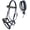 Black Leather, variant on Horse Western Black Leather Padded Bitless Training Sidepull Bridle Reins 77RS19BK-F
