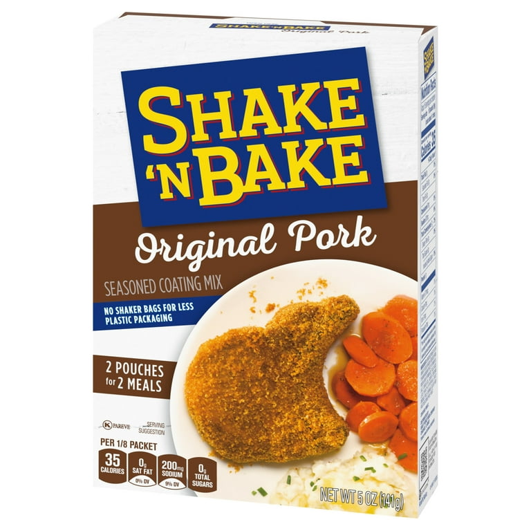 Shake 'N Bake Original Pork Seasoned Coating Mix 5 oz Box Packets