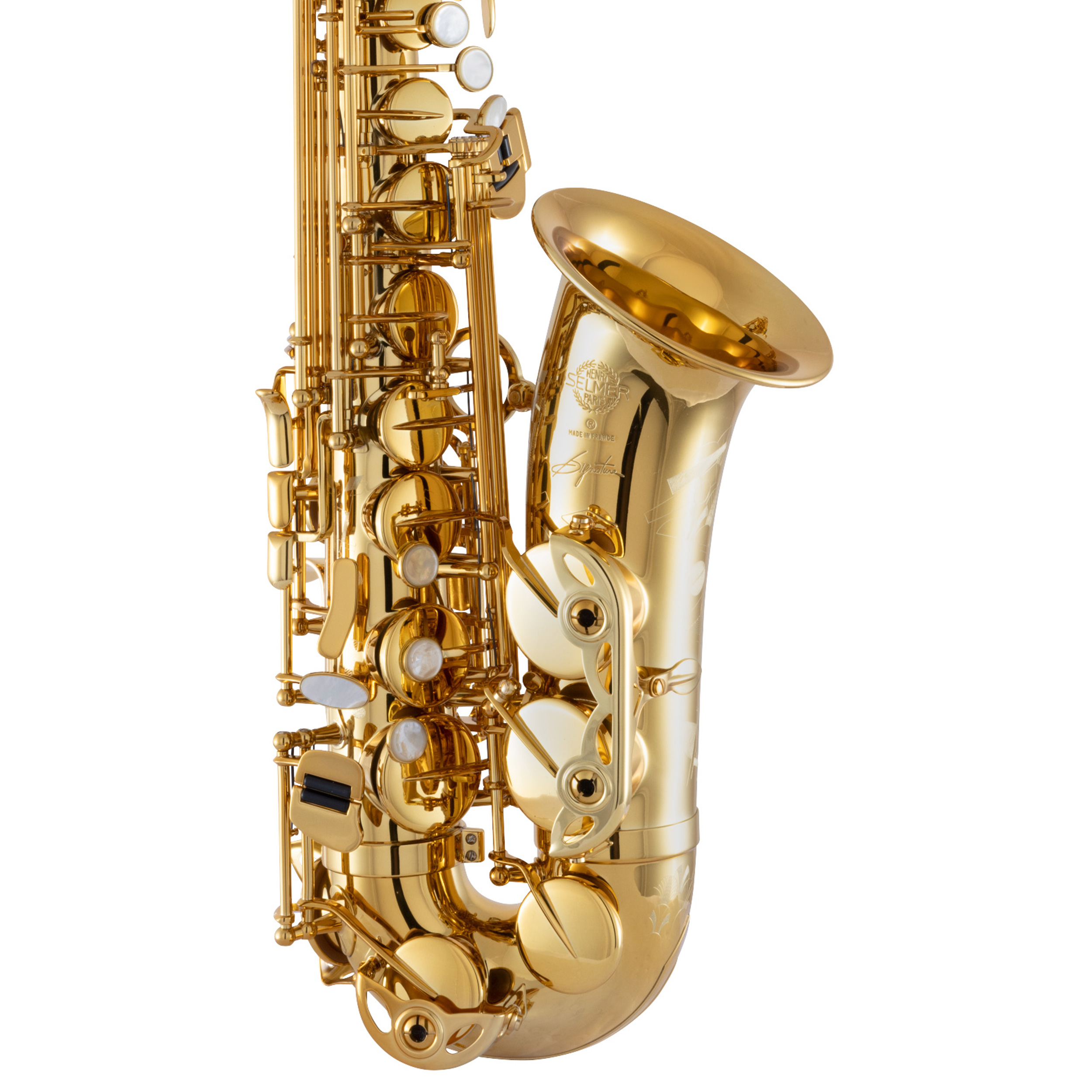 Selmer Paris Signature Series Lacquer Alto Saxophone Gold Lacquer