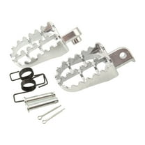 2 Pcs Foot Pegs Motorcycle Footrest Foot Pedals Sturdy Aluminum for Easy Installation on Most Motorcycles