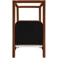 thumbnail image 2 of Bowery Hill Contemporary Cognac Velvet Upholstered Twin Canopy Bed, 2 of 11