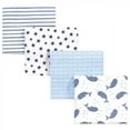 thumbnail image 3 of Hudson Baby Infant Girl Cotton Flannel Receiving Blankets Bundle Set, Flamingos Narwhal, One Size, 3 of 3