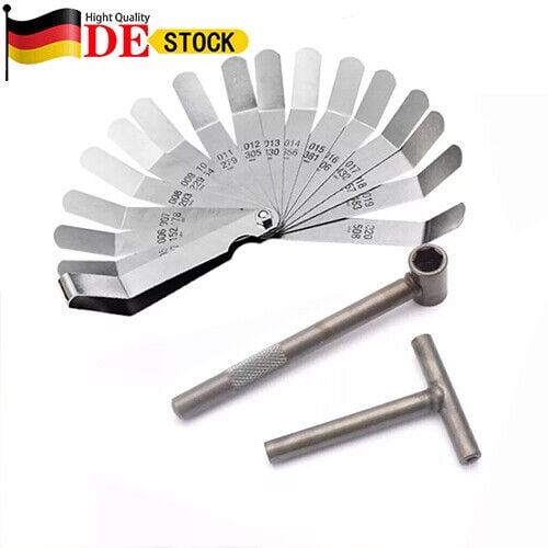Motorcycle Engine Valve Adjustment Tool Wrench   Valve Clearance Feeler Gauge De