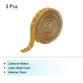 thumbnail image 3 of 3 Roll 0.3 Inch 3 Yards Self Adhesive Crystal Rhinestone Diamond Ribbon for Arts & Crafts Project Wedding Bright Gold, 3 of 5