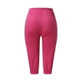 thumbnail image 4 of MRULIC shorts for women Women's Fashion Short Pants Casual Chino Pants Solid Trouser Hotpink + L, 4 of 9