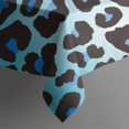 thumbnail image 3 of Blue Leopard Print Rectangle Tablecloth 60"x102",Waterproof Polyester Rectangle Table Cloth, Wipeable Spillproof Polyester Tablecloth for Dining, Camping, Indoor and Outdoor, 3 of 6