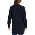 thumbnail image 3 of Max and Mia Women's Open Front Long Sleeve Combed Cotton Cardigan Sweater with Pockets (US, Alpha, Medium, Regular, Regular, Navy), 3 of 8
