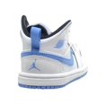 thumbnail image 3 of Jordan 1 Mid BT Toddlers Shoes White/Legend Blue/Black 640735-127 (5 M US), 3 of 6