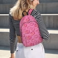 thumbnail image 5 of Disketp Cute Cowgirl Mochila de Lona Estampada, Mochila Escolar de Viaje Ligera para Estudiantes y Portátil-Small, 5 of 5