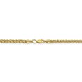 thumbnail image 4 of 14k Yellow Gold 18 Inch 4.3mm 3 Wire Wheat Chain Necklace Pendant Charm Spiga, 4 of 9