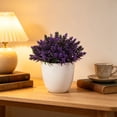 thumbnail image 4 of Leodye 1PCS Mini Simulated Green Bonsai Potted Plant Artificial Desktop Ornament Natural Style Faux Flower Decor for office Bedroom Table Layout -6.3x6.3x6.3in, 4 of 6