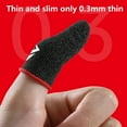 thumbnail image 7 of Gaming Finger Sleeves Anti slip Sweatproof Ultra thin Gloves Fingertip Cover for Mobile Game, 7 of 7