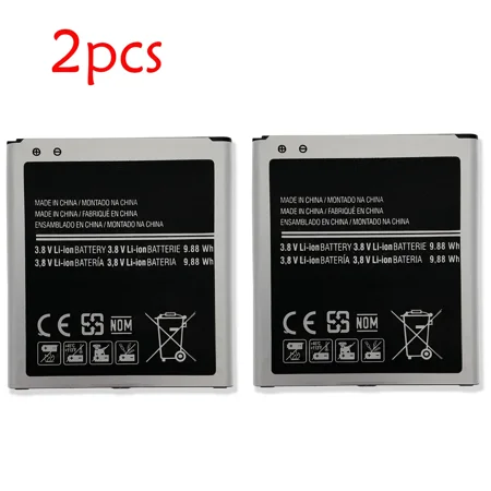 2 x New 2600mAh Battery For Samsung Galaxy SM-G530AZ SM-G530T EB-BG530CBU 3.8V
