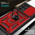 thumbnail image 6 of FIEWESEY for Samsung Galaxy S23 Ultra Phone Case,[360°Rotatable Kickstand] Military Grade Protection Anti-Scratch Phone Case,Magnetic Car Mounts Support for Samsung Galaxy S23 Ultra 5G (Red), 6 of 7