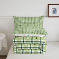 thumbnail image 5 of Manfei Geometric Check Twin Comforter Sets,Cozy Christmas Bedding Set,Green,Christmas Reversible,2pcs,1 Comforter and 1 Pillowcase,2pcs,1 Comforter and 1 Pillowcase, 5 of 7