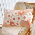 thumbnail image 1 of Fiudx Funda de Almohada Floral, Encantadora Funda de Cojín de Algodón, Elegante Diseño con Cremallera Invisible, Tela Suave y Duradera, Decoración para Sofá de Sala de Estar, Mejoras para El Hogar, L, 1 of 6