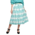 thumbnail image 1 of Moomaya Jupe en Coton avec Taille Élastique à Enfiler Jupe Évasée Imprimée Tenue d'Été, 1 of 5