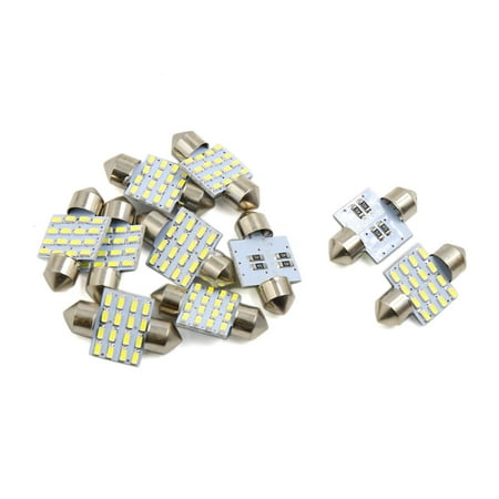 Car Auto Interior Dome - 10pcs White 16 LEDs 4014 SMD 31mm Auto Car Festoon Bulb Interior Dome Map Light