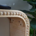 thumbnail image 6 of Console Table, 59in Entryway Table, Curved Waterfall-style Table,Console Table with Wood Beads,Entrance Table for Entryway, Hallway, Living Room, Foyer, Corridor, Office (Natural), 6 of 12