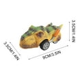 thumbnail image 4 of LSLJS Dinosaur Car Mini Toy Simulation Horned Dragon Stegosaurus Tyrannosaur Model Car, 4 of 4