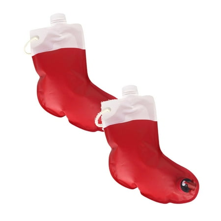 

Oleegame 2PC Water Carry Folding To Christmas Party Container BagEasy Drinking Kitchen，Dining & Bar Red