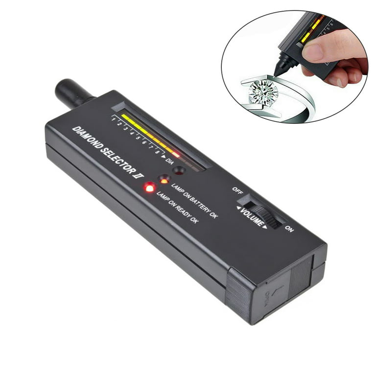 High Accuracy Diamond Tester Selector Gemstone Tool Gems Jewelry Test Tool with LED Indicator, Adult Unisex, Size: 16 * 4 * 2.2cm (6.6 * 1.6 * 0.8in)
