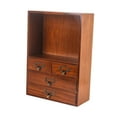 thumbnail image 2 of Organizador de Escritorio Vintage, Armario de Almacenamiento, Decorativo, Retro Rústico con Cajón, Caja de Almacenamiento de Escritorio de Madera para, 2 of 9