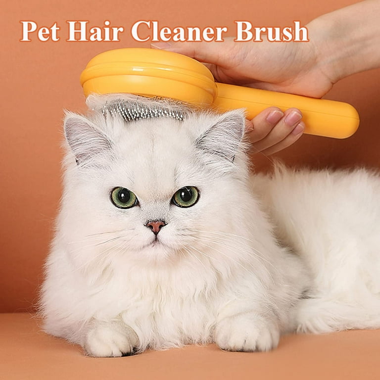 WILLED Magic Pet Comb Pet Hair Cleaner Brush Pet Grooming Cat and Dog Brush Self Cleaning Cat Brush Cat Grooming Brush Cat Shedding Brush Cat Brush for Long Hair Cats Walmart