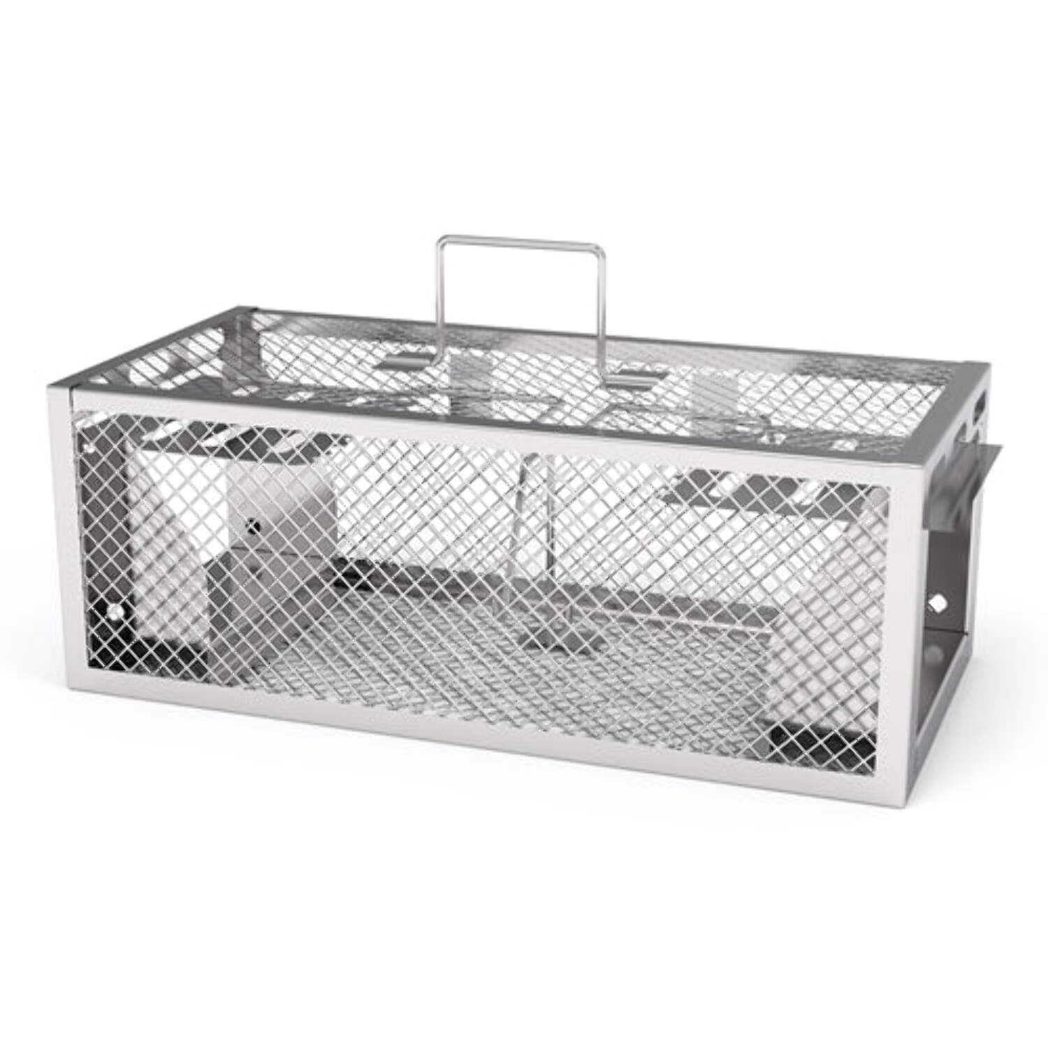 2-Pack Humane Rat and Mouse Traps – Reusable, Automatic, Galvanized Iron Live Cage, 11.81x5.63x4.45 inches